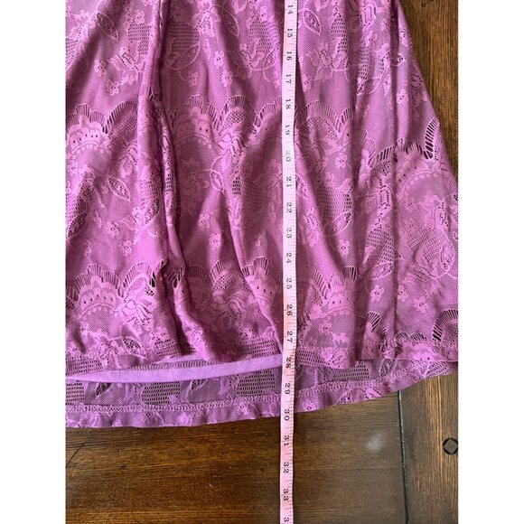Alter'd State Dress Purple Scoop Long Sleeve Lace Mini Shift Western Festival Sm - Picture 10 of 10